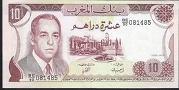 MOROCCO P57b 10 DIRHAMS 1985  XF-AU - Marruecos