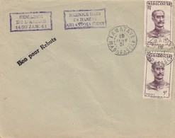 LETTRE MADAGASCAR. TAMATAVE. 10 JANV 51. SEMAINE DE L'ARBRE. GRIFFE BON POUR REBUS - Lettres & Documents