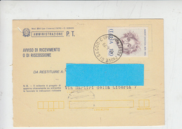 ITALIA  1979 - Intero Postale -ricevuta Ritorno - A.Einstein - Albert Einstein