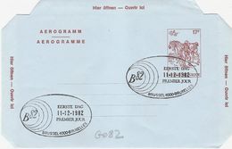 G082 - Belgique - Aérogramme à 17F Facteur à Cheval De 1982 - Oblitéré à Bruxelles En FDC 11/12/1982 - Luchtpostbladen