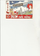 CARTE 10 E SALON DE LA CARTE LUTTERBACH -ANNEE 1987-DESSIN  DE LOUMA -L.MECHLER-N°12 - Bourses & Salons De Collections