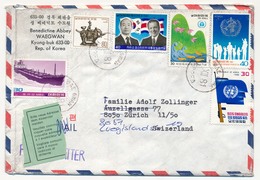 Enveloppe - Benedictine Abbey - WAEKWAN - COREE - Affranchissement Composé 1981 - Korea (Süd-)