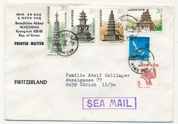 Enveloppe - Benedictine Abbey - WAEKWAN - COREE - Affranchissement Composé 1978 - Corée Du Sud