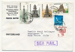 Enveloppe - Benedictine Abbey - WAEKWAN - COREE - Affranchissement Composé 1978 - Corea Del Sud