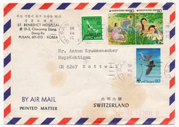 Enveloppe - ST Benedict Hospital - PUSAN - COREE - Affranchissement Composé 1986 - Corée Du Sud
