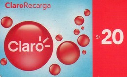 PERU. PE-CLA-LOG-0002. Logo - Claro Recarga. 20 S/. 03-01-2011. (010) - Peru