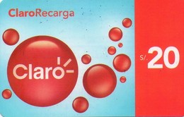 PERU. PE-CLA-LOG-0002. Logo - Claro Recarga. 20 S/. 12-03-2011. (011) - Pérou