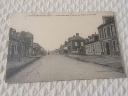 AQ -1700 - SAINTE-GENEVIEVE - Route Nationale - Bureau De Tabac Et La Poste - Sainte-Geneviève