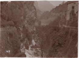 Photo Originale 1932 Haute Savoie Gorges De La Bourne - Lieux