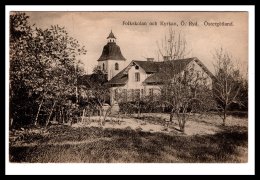 DD2864  SWEDEN  FOLKSKOLAN OCH KYRKAN O RYD. OSTERGOTLAND   POSTCARD - Sweden