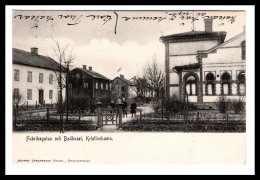 DD2874  SWEDEN  FABRIKSGATAN OCH BADHUSET KRISTINEHAMN   POSTCARD - Sweden