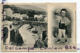 - AMELIE-les-BAINS - Vieux Pont,  Type De Jeune Catalan, 2 Vues, écrite, 1903, Peu Courante, TBE, Scans. - Other & Unclassified