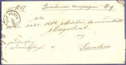 Serbia Stara Pazua, 1868 Circular Alt-Pazua Austrian  Postmark - Serbian Banat Ex Offo Letter To Semlin - ...-1850 Prefilatelia