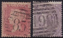 GRAN BRETAGNA 1855-1867 Victoria 1p E 6p Usati - Used Stamps