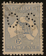AUSTRALIA 1915 6d Roo Small OS SG O33 U #AIO412 - Servizio