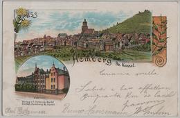 Gruss Aus Homberg Bz. Kassel - Seminar - Lithographie Litho - Homberg