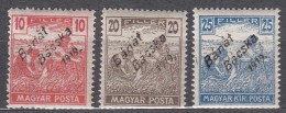 Hungary Banat Bacska 1919 MAGYAR POSTA Mi#39-41 Mint Never Hinged - Banat-Bacska