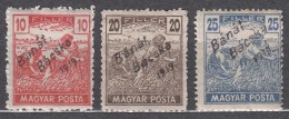 Hungary Banat Bacska 1919 MAGYAR POSTA Mi#39-41 Mint Hinged - Banat-Bacska