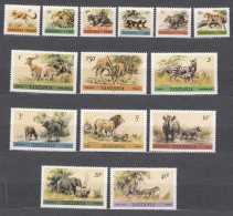 Tanzania Wild Animals 1980 Mi#161-174 Mint Never Hinged - Tansania (1964-...)