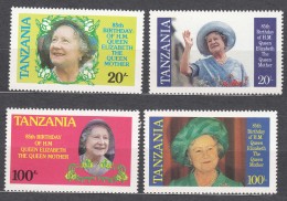 Tanzania Queen Elisabeth 1985 Mi#264-267 Mint Never Hinged - Tanzania (1964-...)