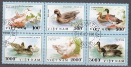 Vietnam 1990 Birds Ducks Mi#2120-2125, Used Piece - Vietnam