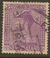 NZ 1926 3/- Admiral Wmk Inverted SG 467a U #AIP161 - Used Stamps