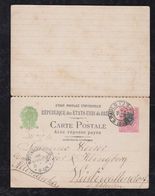 Brazil Brasil 1904 BP 60 100R Stationery Question/reply Card SAO PAULO To WÜSTEWALTERSDORF Germany Now Walim Poland - Postal Stationery