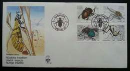 South Africa Insect 1987 Bug (stamp FDC) - Brieven En Documenten