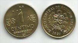 Peru 1 Centimo 1991. KM#303.1 High Grade - Peru