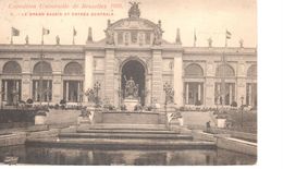 Bruxelles - CPA - Brussel - Exposition 1910 - Grand Bassin Et Entrée Centrale - Expositions Universelles