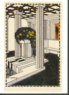 Ansichtskarte   -  Emil Hoppe  Kunstschau  1908  Ausstellungsgebäude    Postkarte Der Wiener Werkstätte Nr. 4 - Pintura & Cuadros
