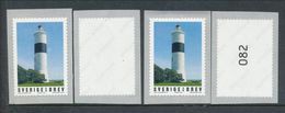 Sweden 2018. Facit # 3214. Fyrar, Set Of 2 Stamps (with And Whitout # On Back). See Picture. MNH (**) - Ungebraucht
