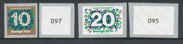 Sweden 2018. Facit # 3220-3221. Riksbanken 300 Years, Set Of 2 Coil Stamps With # On Back. See Picture. MNH (**) - Neufs