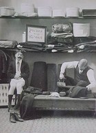 Cpa  Rare PRESSING , Photo 1907 , REPASSAGE PANTALON, HOMME En Caleçon FER à REPASSER , MAN IN UNDERPANTS COMIC - Humor