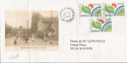 H322 - Timbres UNESCO Sur Lettre Circulée En 1998 - Lettres & Documents