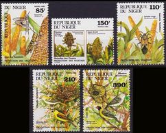NIGER Insectes Nuisibles, Oiseaux, Champignons Yvert N° 678/82 **. MNH - Altri