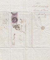 COVER GB. LONDON TO CADIZ SPAIN. VIA FRANCE. 9 MARCH 1870. PAIR 6 PENCE. BT-CT/8 - Lettres & Documents