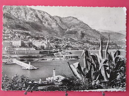 Monaco - Monte Carlo - L'entrée Du Port - CPSM 1950 - Carte Loterie Monaco Publicité - Scans Recto-verso - Harbor