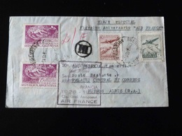 LETTRE DE BUENOS AIRES POUR LA FRANCE  VOL SPECIAL ANNIVERSAIRE AIR FRANCE - 1960-.... Briefe & Dokumente