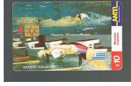 URUGUAY -   2000 OLYMPIC SPORT: SWIMMING        - USED  -  RIF. 10461 - Olympische Spelen