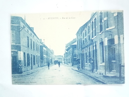 59 AULNOYE RUE DE LA GARE 1923 BLEUE - Aulnoye