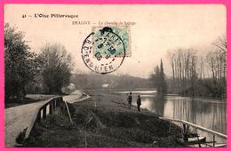 Eragny - Le Chemin De Halage - Barque - Animée - 1905 - Eragny