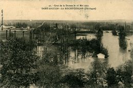 Saint Aigulin La Roche-Chalais CPA 24 Dordogne Crue De La Dronne 1910 - Otros Municipios