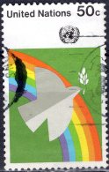 UNITED NATIONS 1976 Universal Peace (Dove And Rainbow) -  50c Multicoloured FU - Usados