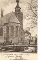 BINCHE  ---  L'Eglise Et L'Entrée Du Parc - Binche