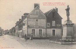 27 - LE VAUDREUIL - Notre Dame Du Vaudreuil - Statue Raoul Duval Et Grande Rue - Le Vaudreuil