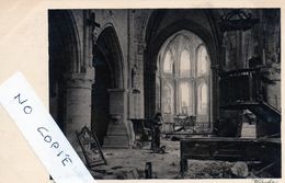 02 Aisne, Craonne Die Kirche (intérieur), Carte Allemande 14/18 - Craonne