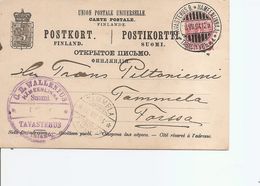 Finlande ( EP De 1894 De Tavastehus Vers Tammela à Voir) - Lettres & Documents