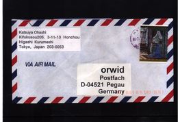 Japan 2001 Interesting Airmail Cover - Briefe U. Dokumente