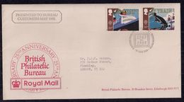 GB 1988 QE2 26p & 18p Stamps On Comm. Cover 25th Anniv.Philatelic Bureau Edinburgh Pmk ( D1056 ) - Cinderella